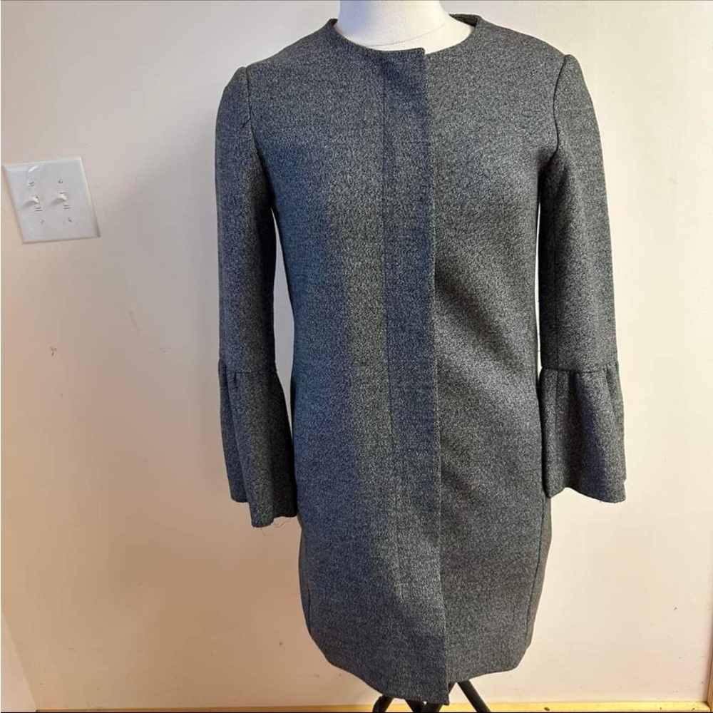 H&M Grey Trench Coat size 6